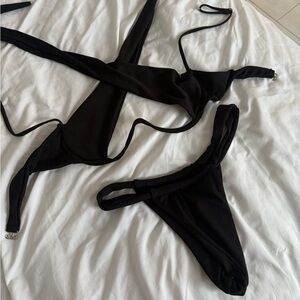 underwire Black Bikini Set